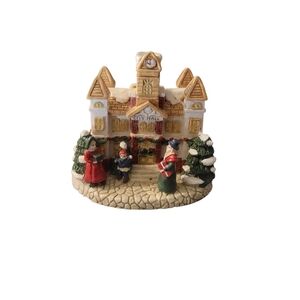 Vintage 1993 Crystal Falls Holiday Village City Hall Figurine